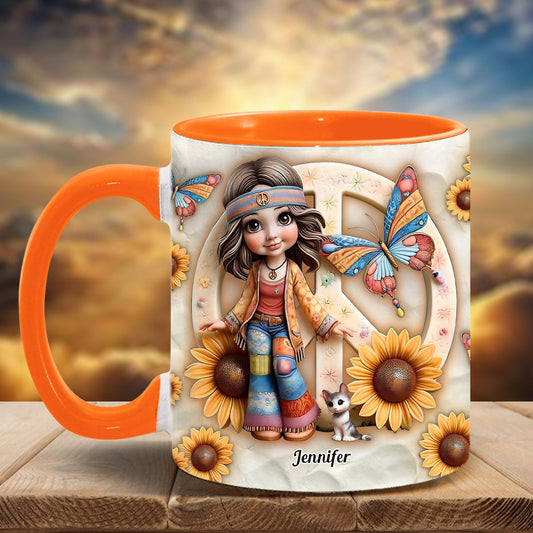 Hippie Soul - Personalized Hippie Accent Mug