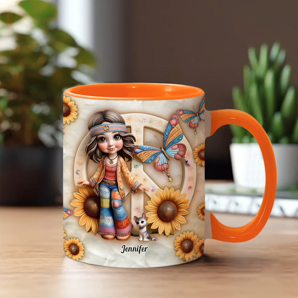 Hippie Soul - Personalized Hippie Accent Mug