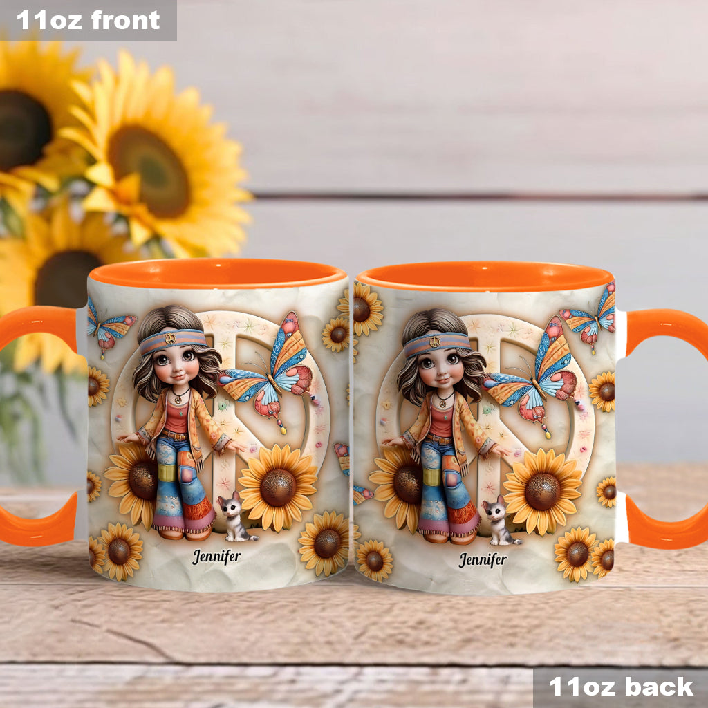 Hippie Soul - Personalized Hippie Accent Mug