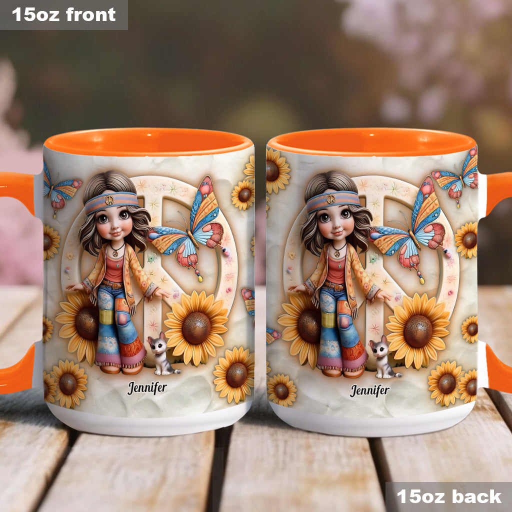 Hippie Soul - Personalized Hippie Accent Mug