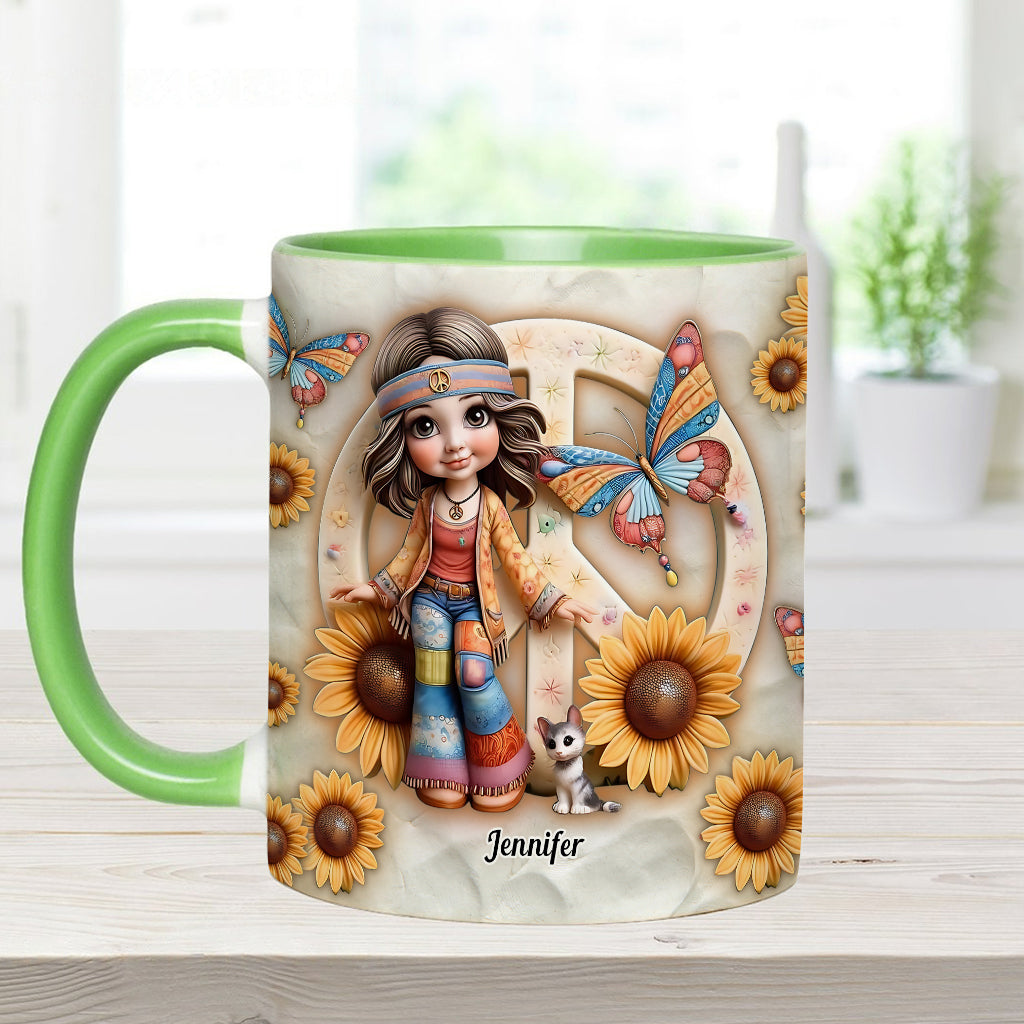 Hippie Soul - Personalized Hippie Accent Mug