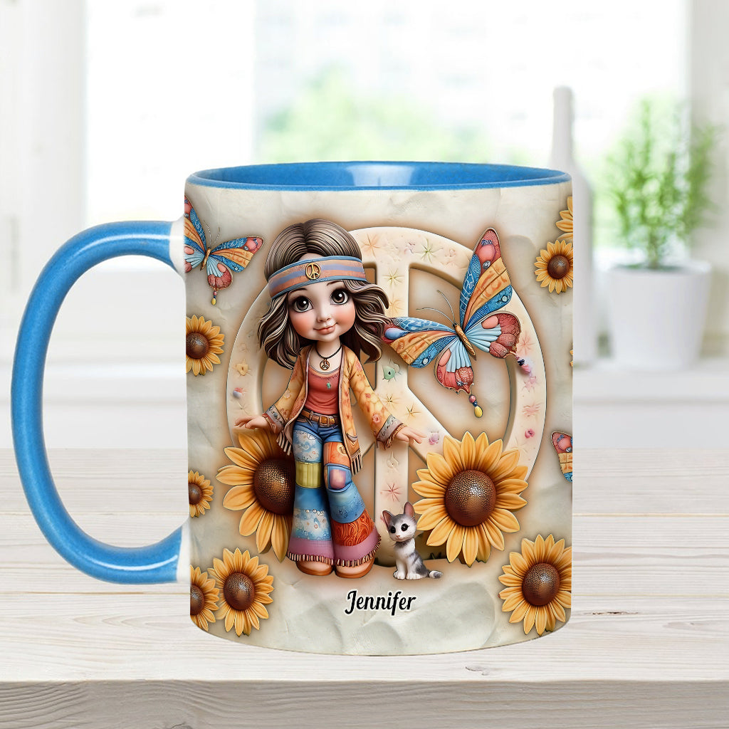 Hippie Soul - Personalized Hippie Accent Mug