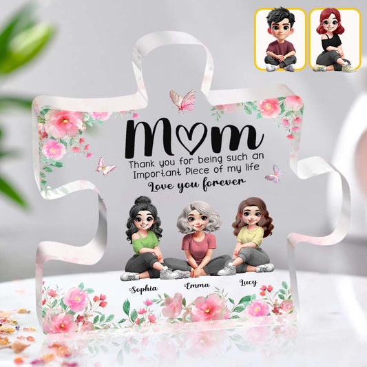 Important Of My Life - Personalized Mother Custom Shaped Acrylic Plaque