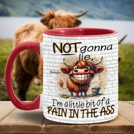 Not Gonna Lie - Personalized Accent Mug