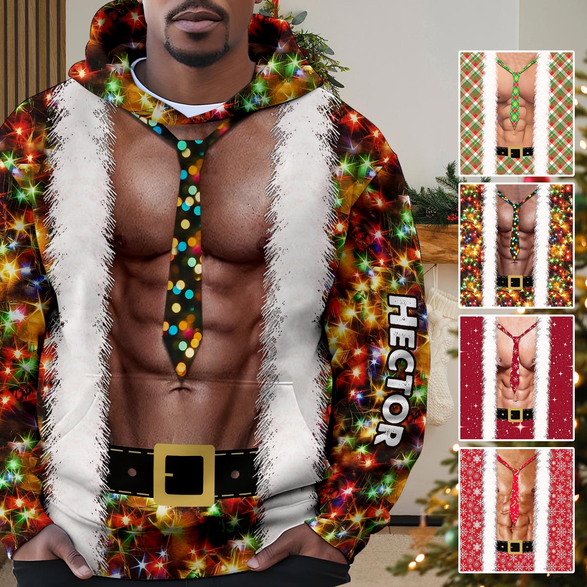 Baby Santa Is Coming - Personalized Couple All Over Shirt