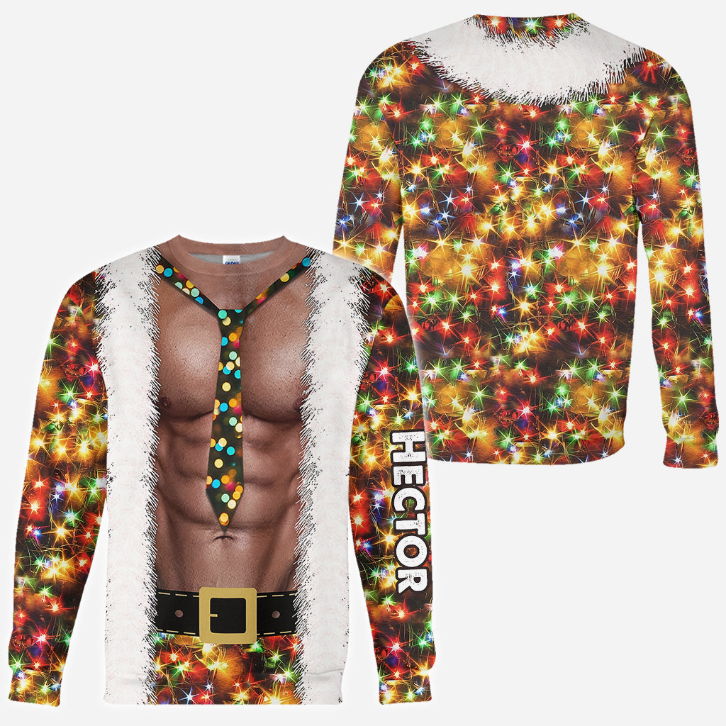 Baby Santa Is Coming - Personalized Couple All Over Shirt