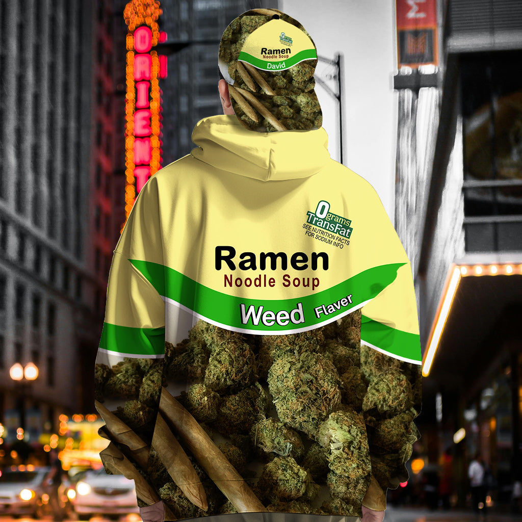 Casual Food - Personalized Weed All Over Print Hoodie & Classic Cap