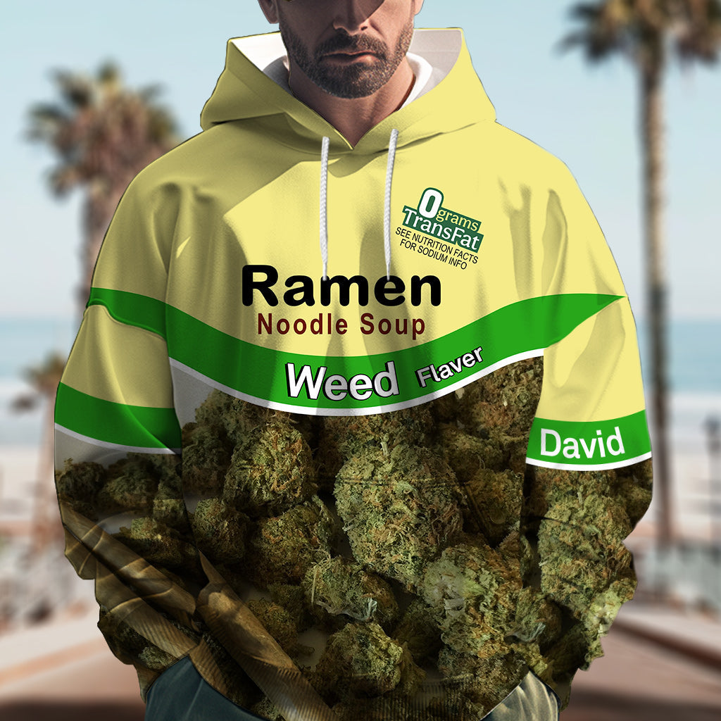 Casual Food - Personalized Weed All Over Print Hoodie & Classic Cap