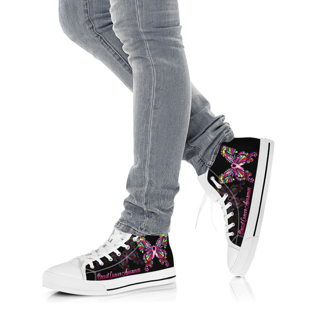 Breast Cancer Awareness High Top Shoes 0622