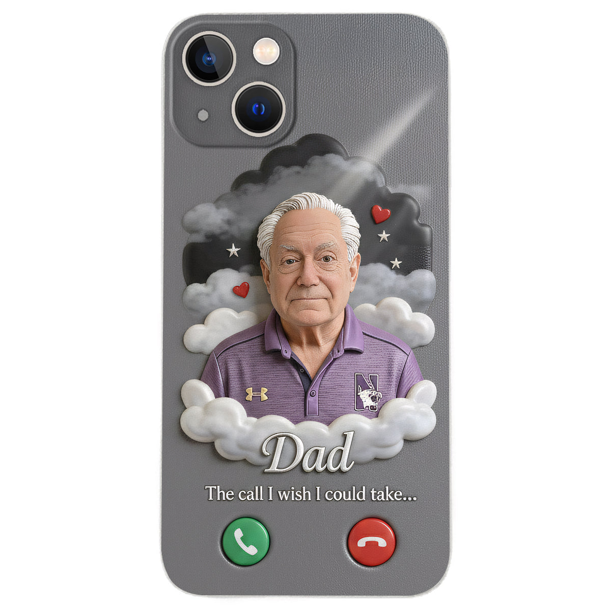The Call I Wish I Could Take... - Personalized Memorial Leather Phone Case