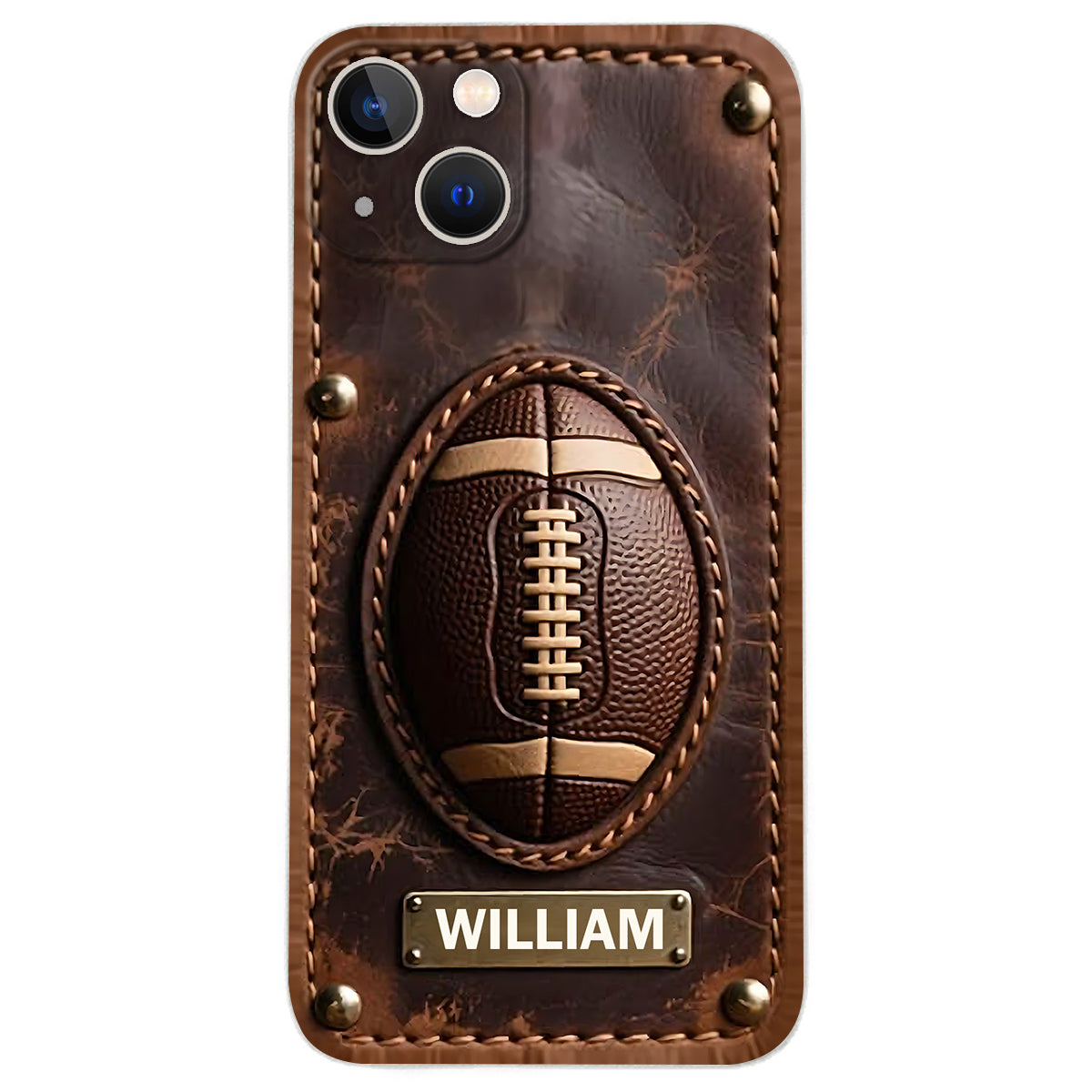 Gameday - Personalized Football Leather Phone Case