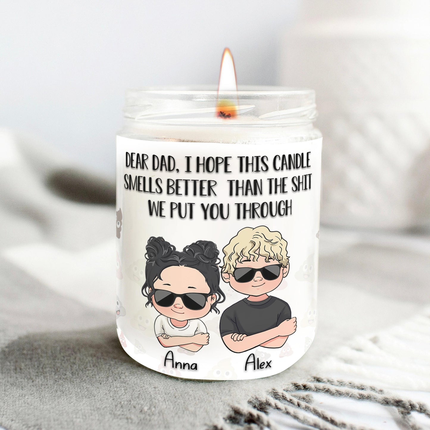 Dear Mom Dear Dad Funny Gift - Gift for mom, grandma, grandpa, dad - Personalized