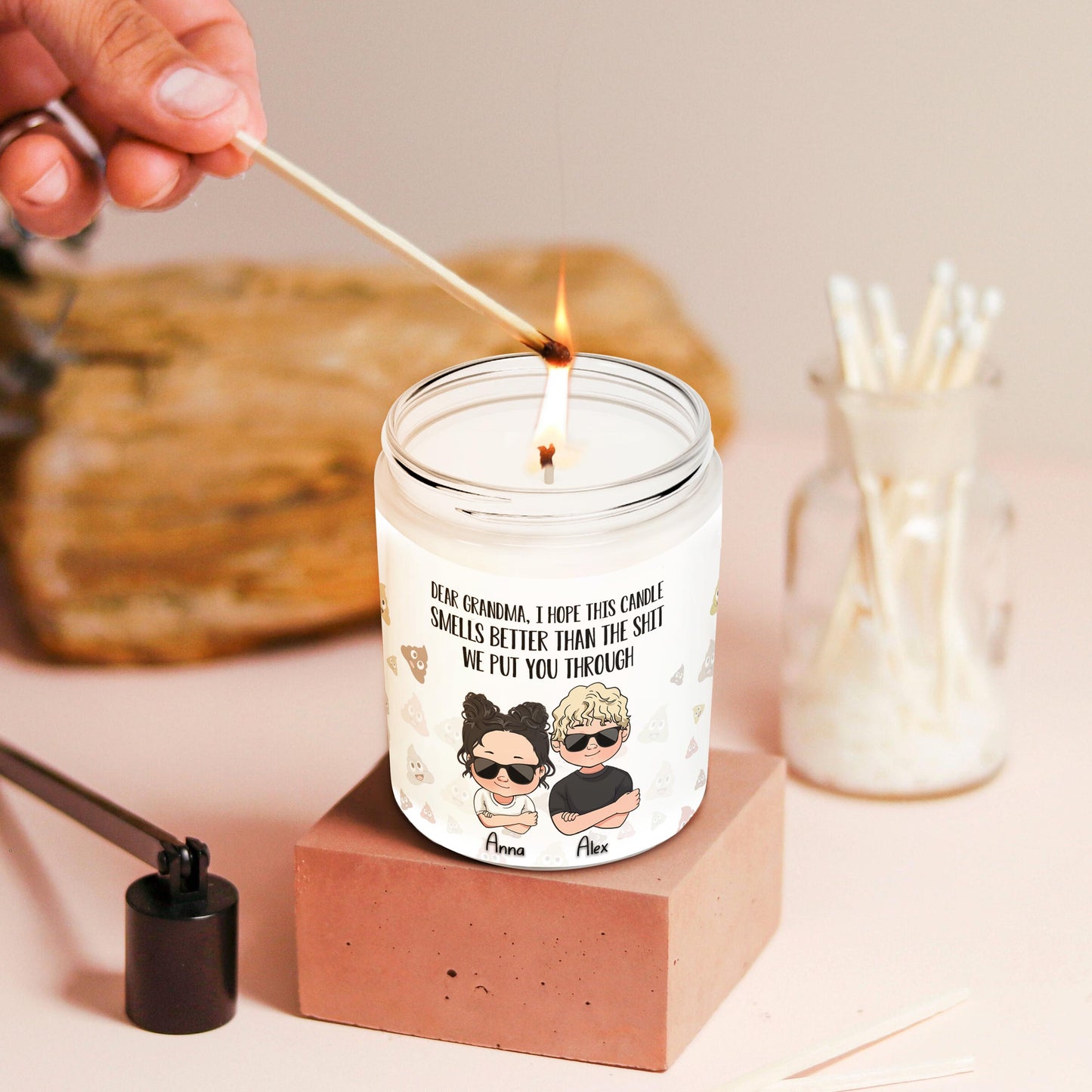 Dear Mom Dear Dad Funny Gift - Gift for mom, grandma, grandpa, dad - Personalized