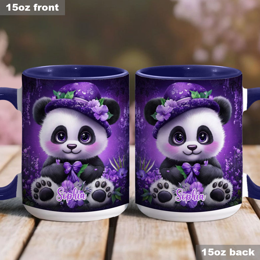 Mug personnalisé Panda mignon - Mug à motif panda pour les amoureux des pandas