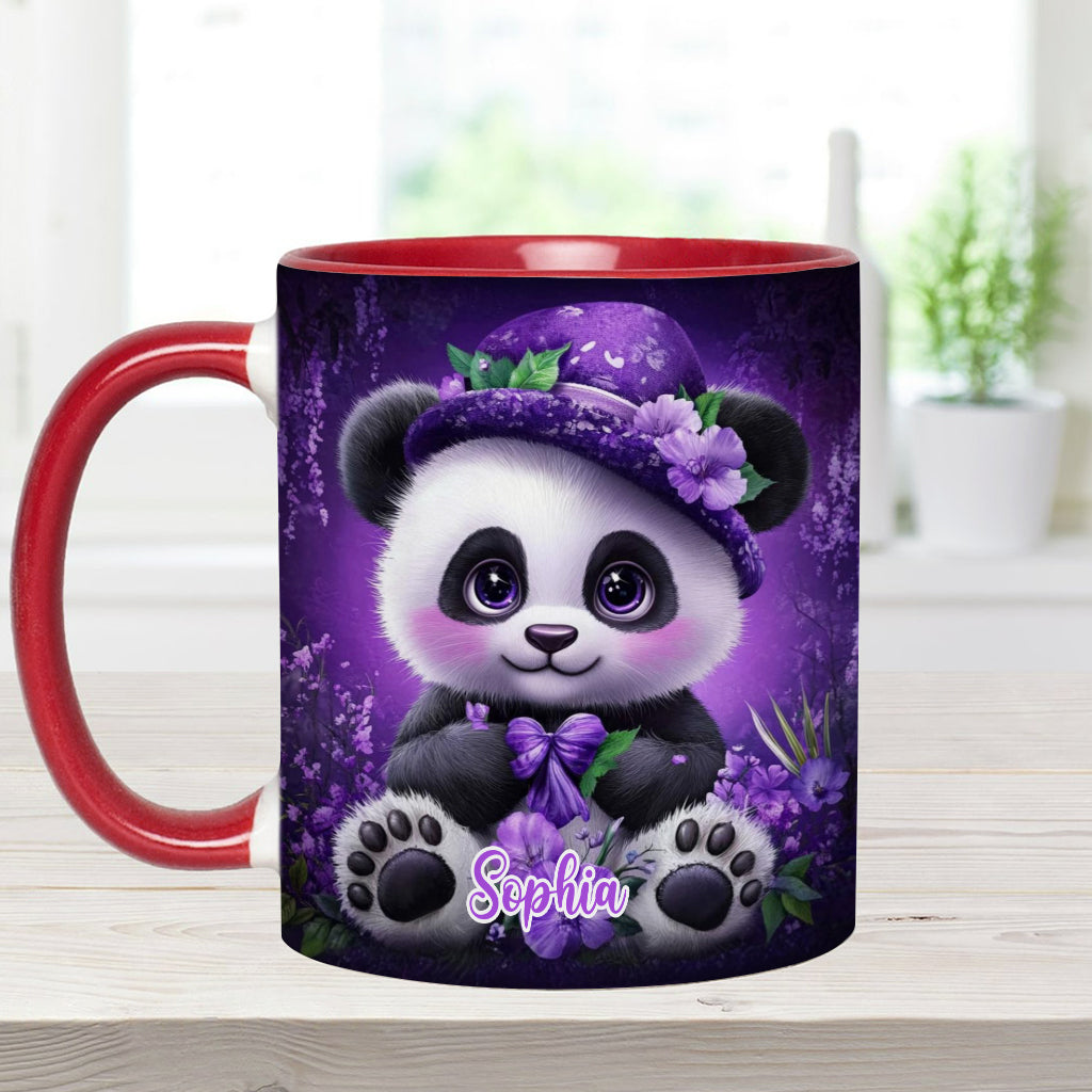 Mug personnalisé Panda mignon - Mug à motif panda pour les amoureux des pandas