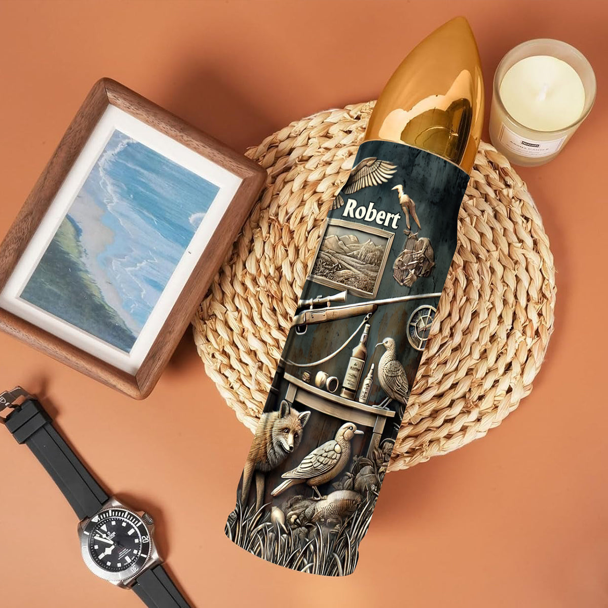 Best Hunter Ever - Personalized Hunting Bullet Tumbler