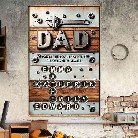 You Are The Tool - Personalized Father Cut Metal Sign