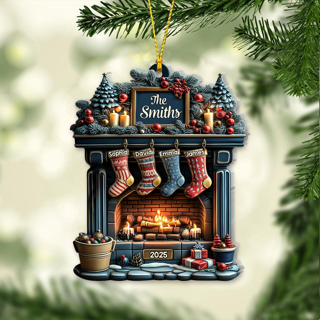 Merry Christmas 2025 - Personalized Family Ornament