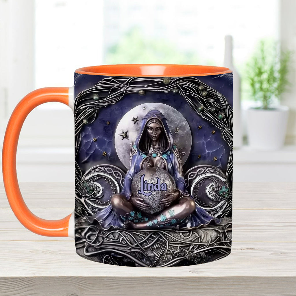 Moon Child - Personalized Witch Accent Mug