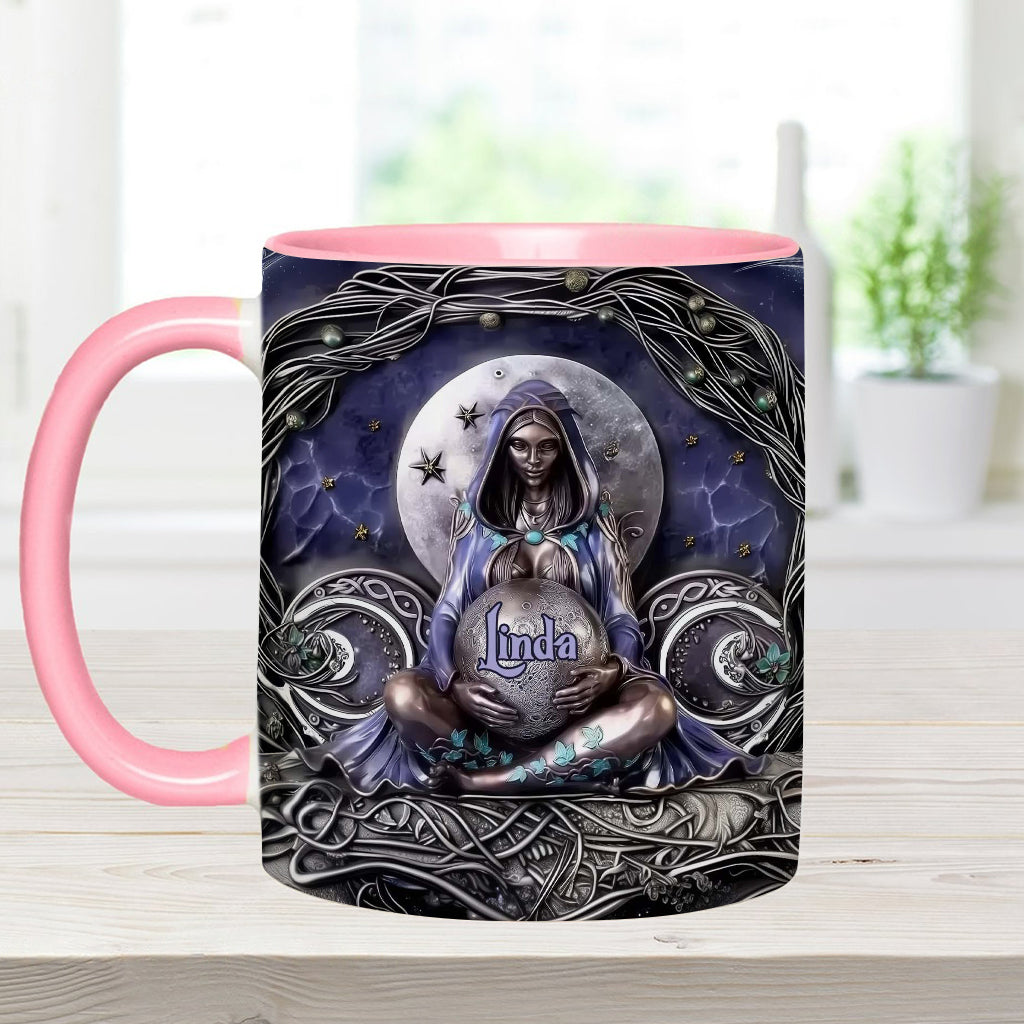 Moon Child - Personalized Witch Accent Mug