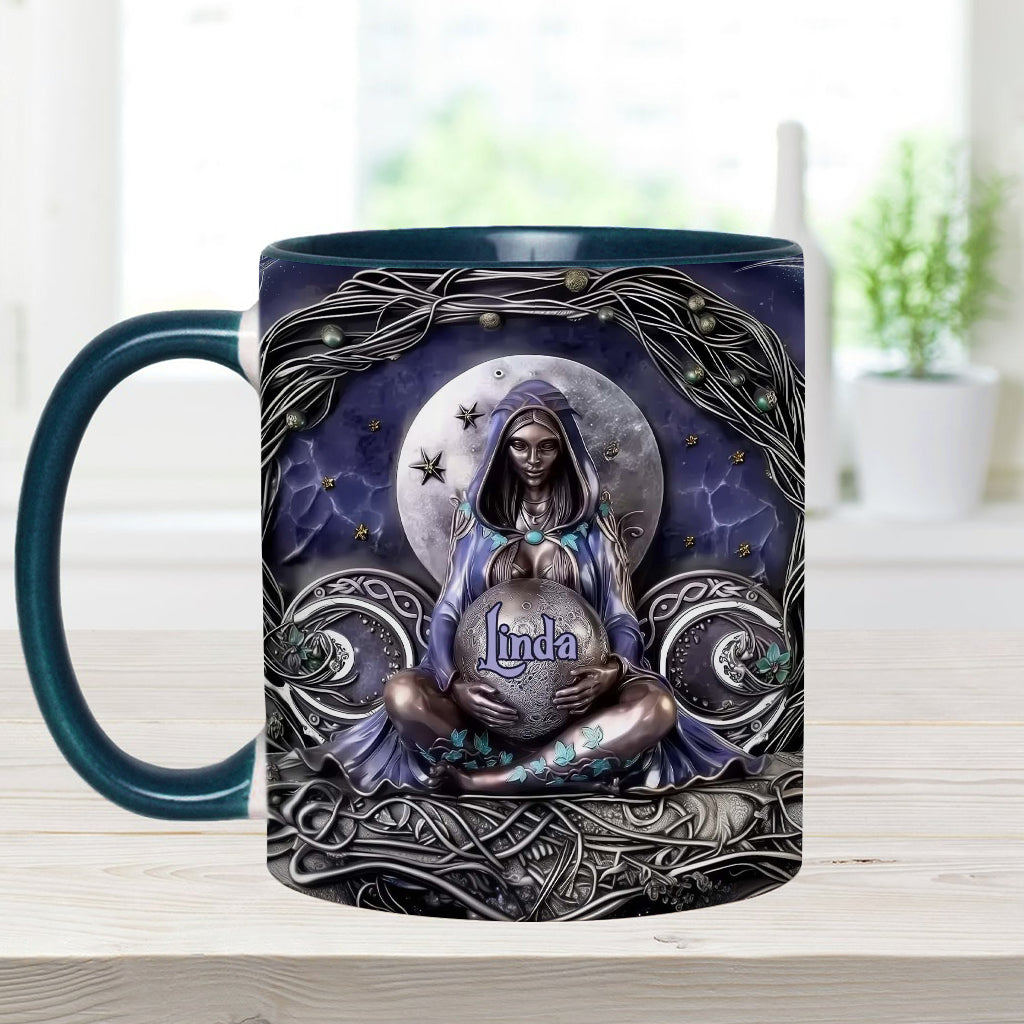 Moon Child - Personalized Witch Accent Mug