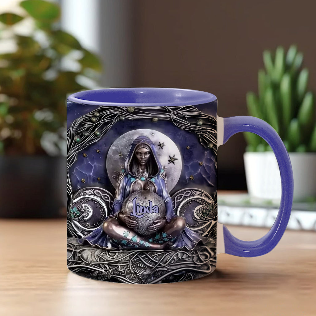 Moon Child - Personalized Witch Accent Mug