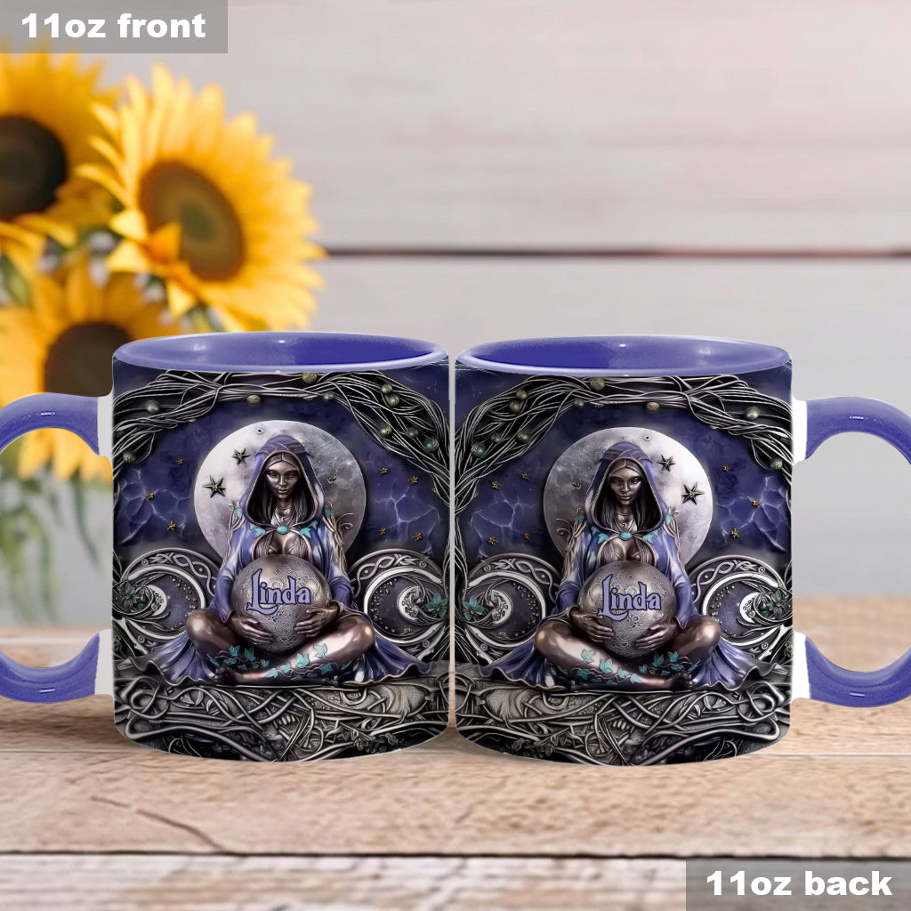 Moon Child - Personalized Witch Accent Mug