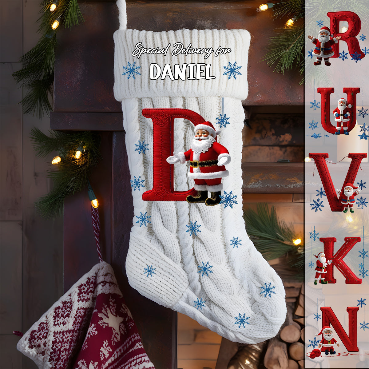 Christmas Special Delivery - Personalized Kid Christmas Stockings