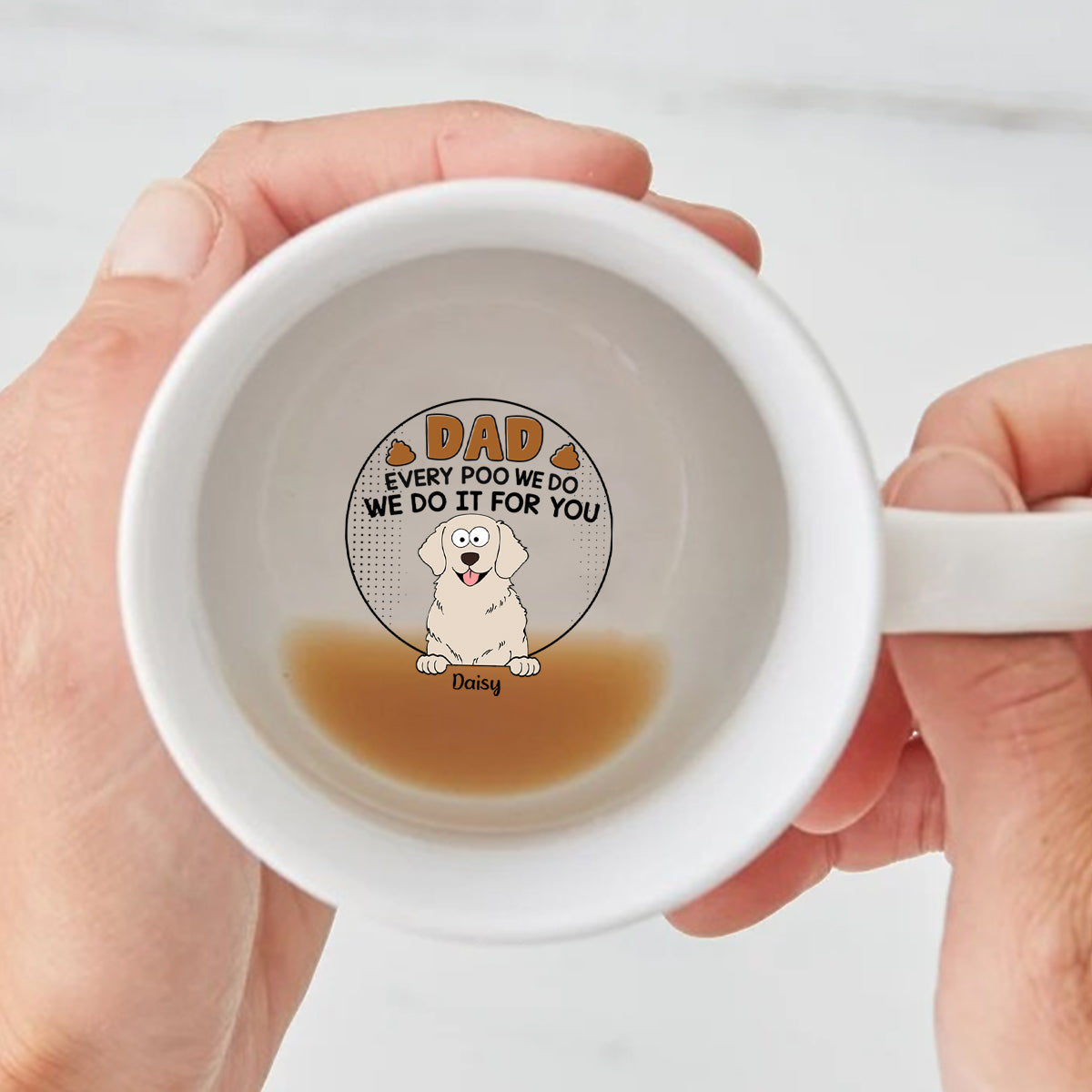 Dad Mom Every Poo I Do - Personalized Dog Hidden Message Mug