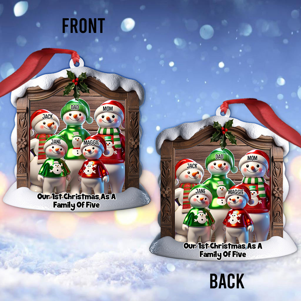 Our 1st Christmas As A Family - Personalized Family Ornament