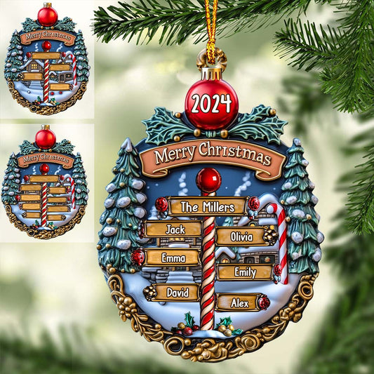 Frohe Weihnachten 2024 – Personalisierter Familienschmuck