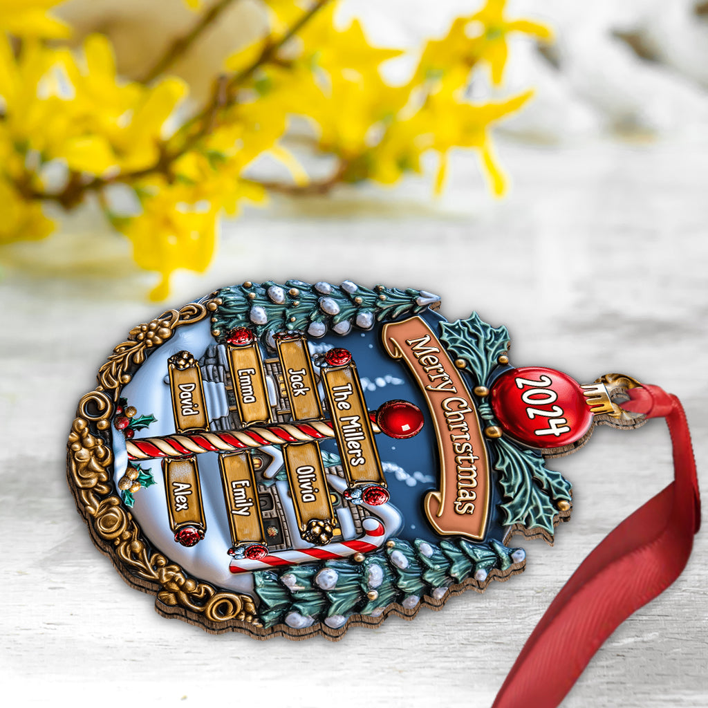 Joyeux Noël 2024 - Ornement familial personnalisé