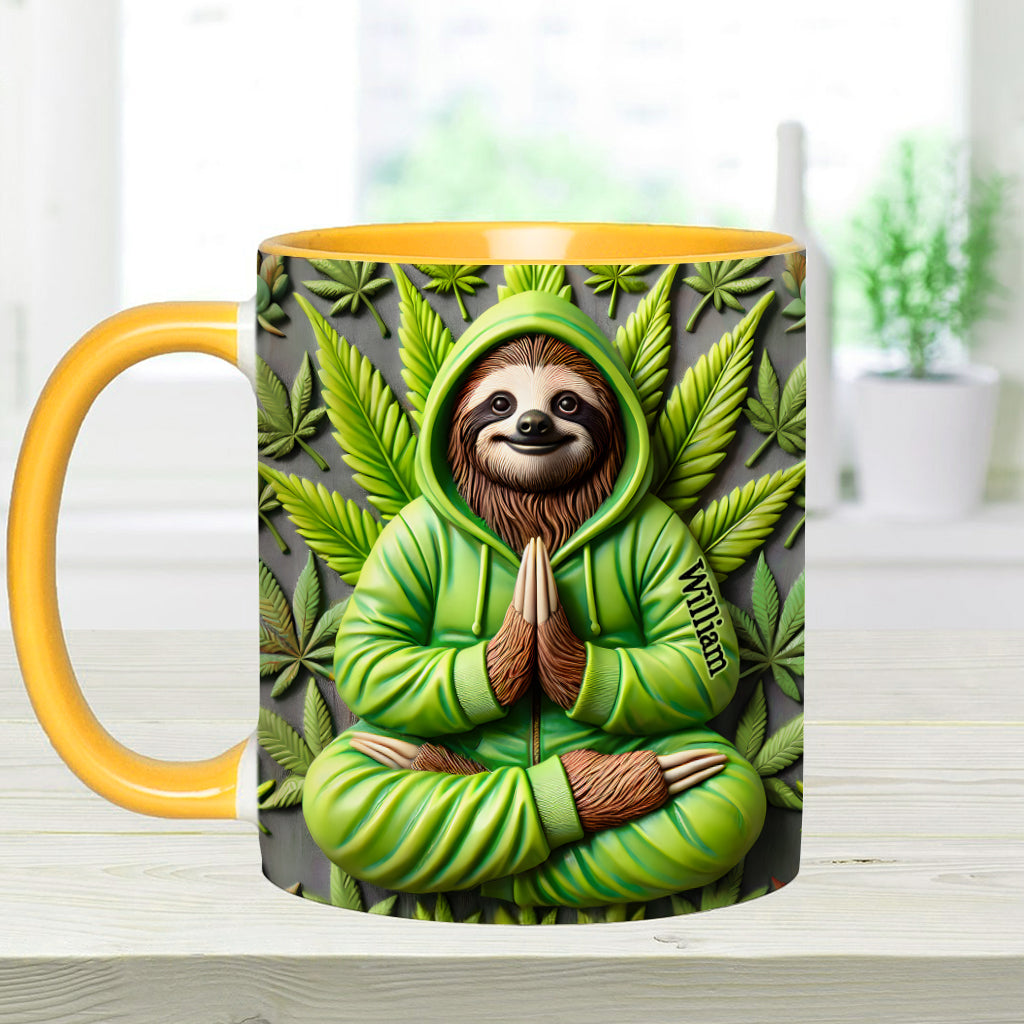 Inhalez la bonne herbe - Mug personnalisé à thème cannabis