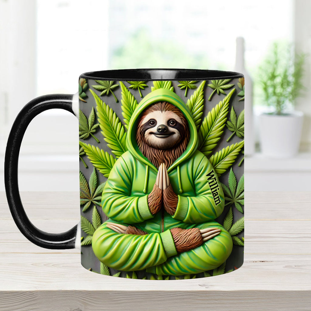Inhalez la bonne herbe - Mug personnalisé à thème cannabis