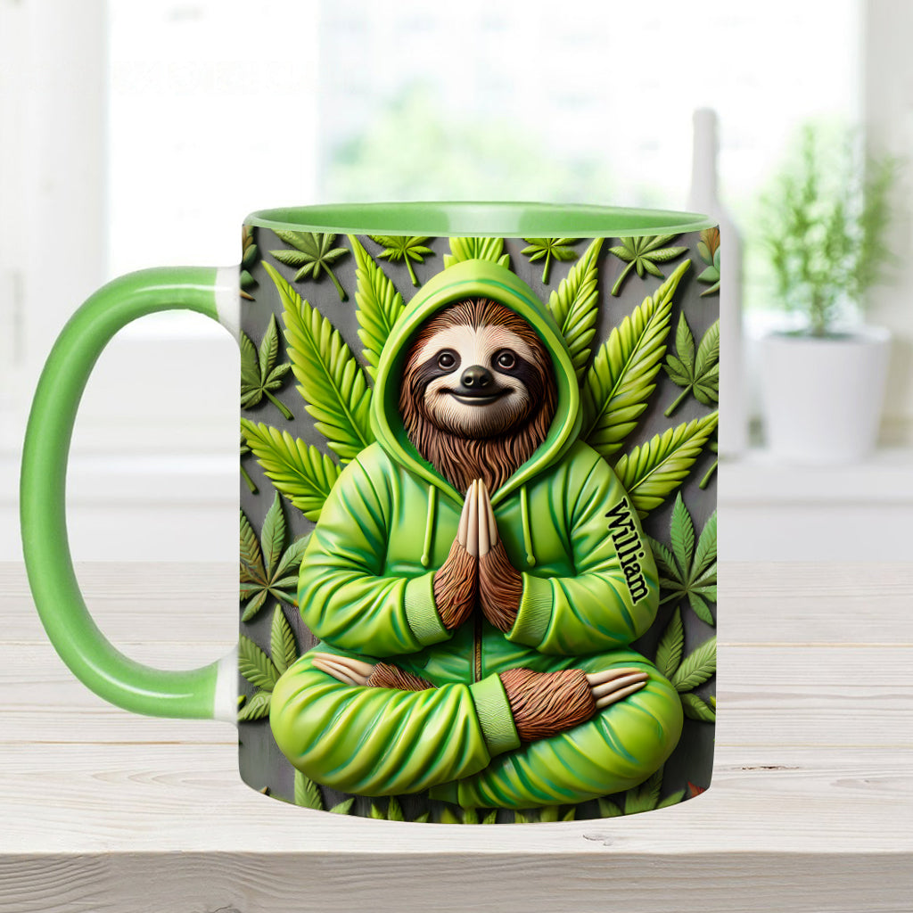 Inhalez la bonne herbe - Mug personnalisé à thème cannabis