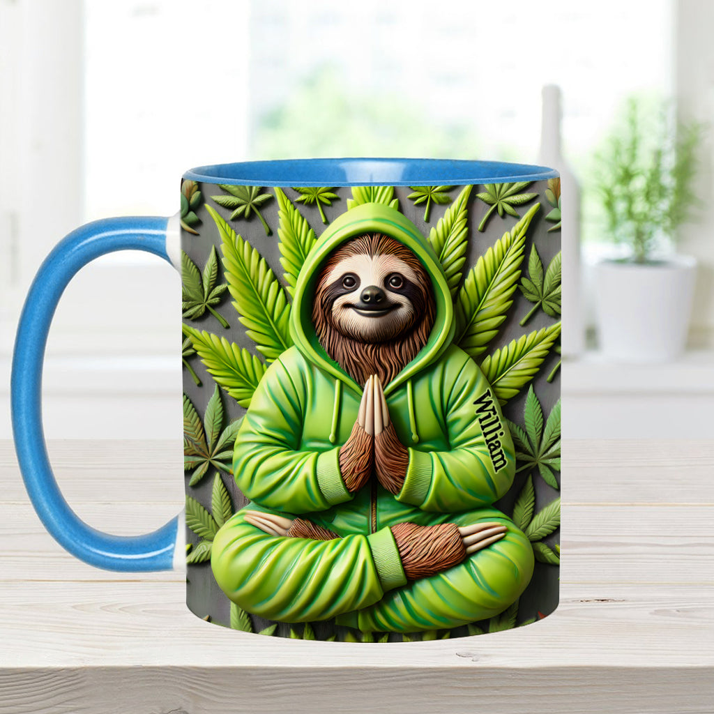 Inhalez la bonne herbe - Mug personnalisé à thème cannabis