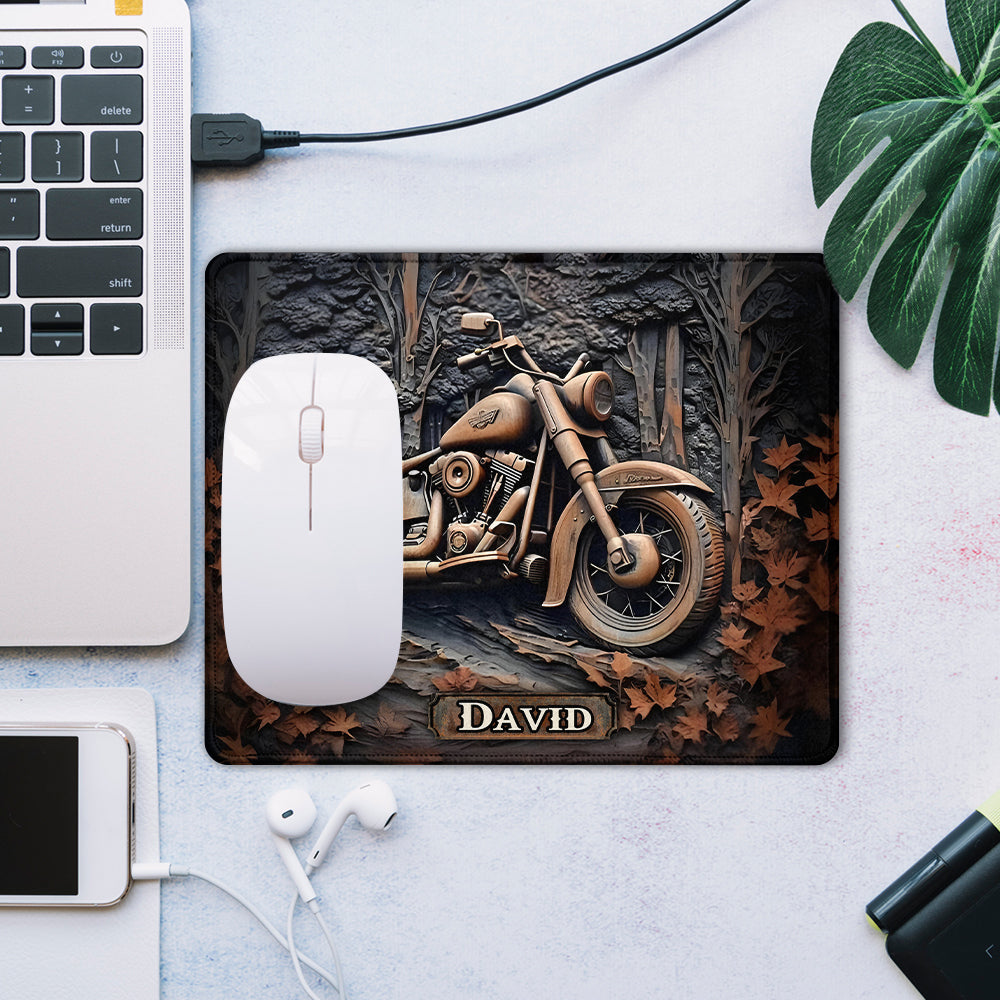 Il est temps de rouler ! - Tapis de souris personnalisé pour motards