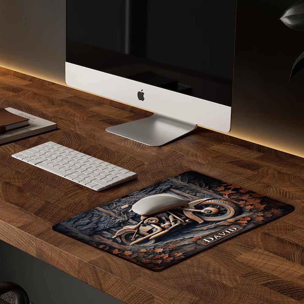 Il est temps de rouler ! - Tapis de souris personnalisé pour motards