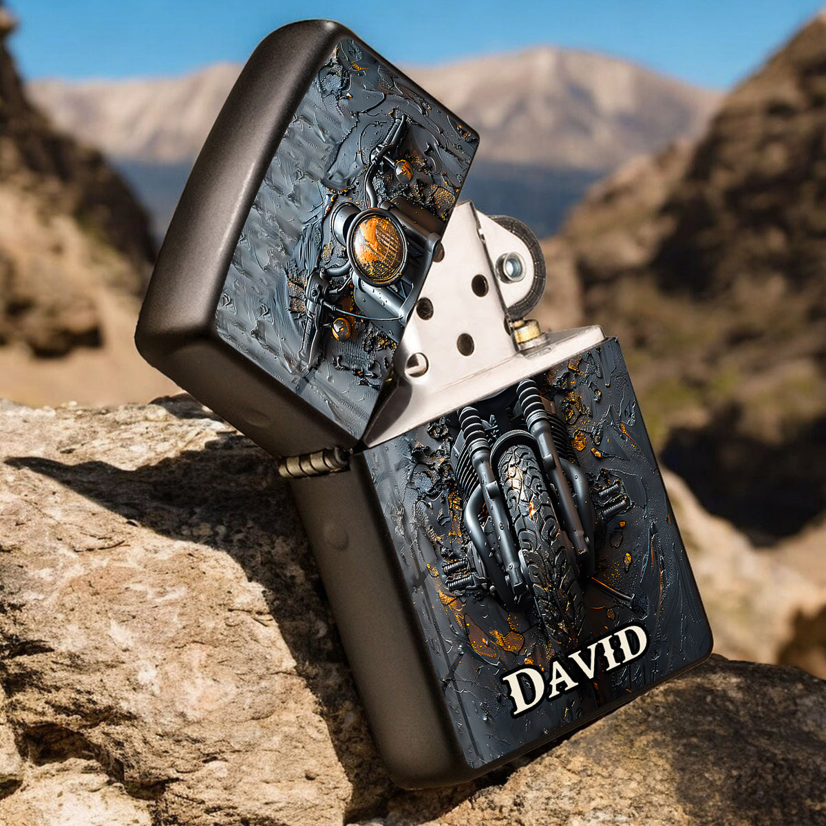Time To Ride - Personalized Biker Lighter