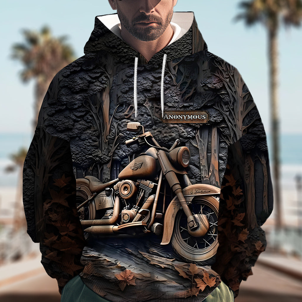 Il est temps de rouler ! - Sweat à capuche et casquette classique personnalisés pour motards avec imprimé intégral