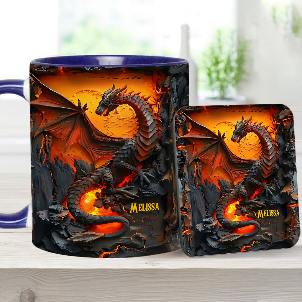 Love Dragons - Personalized Dragon Accent Mug