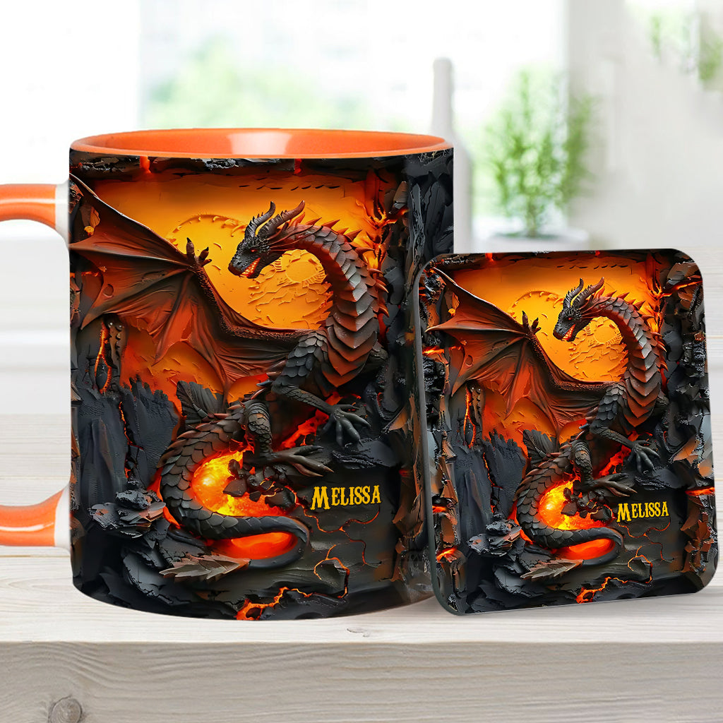 Love Dragons - Personalized Dragon Accent Mug