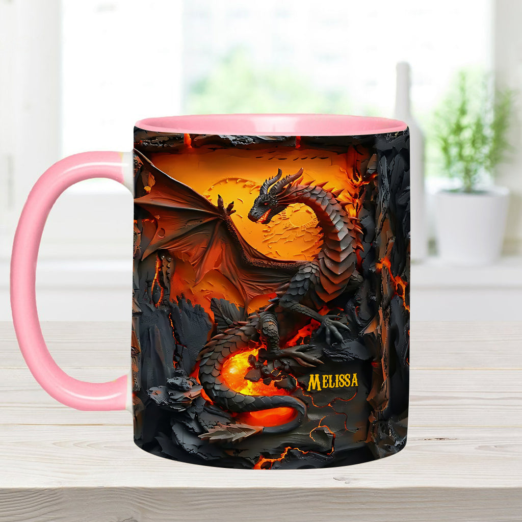 Love Dragons - Personalized Dragon Accent Mug