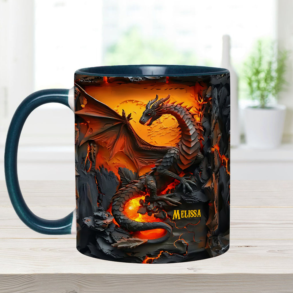 Love Dragons - Personalized Dragon Accent Mug