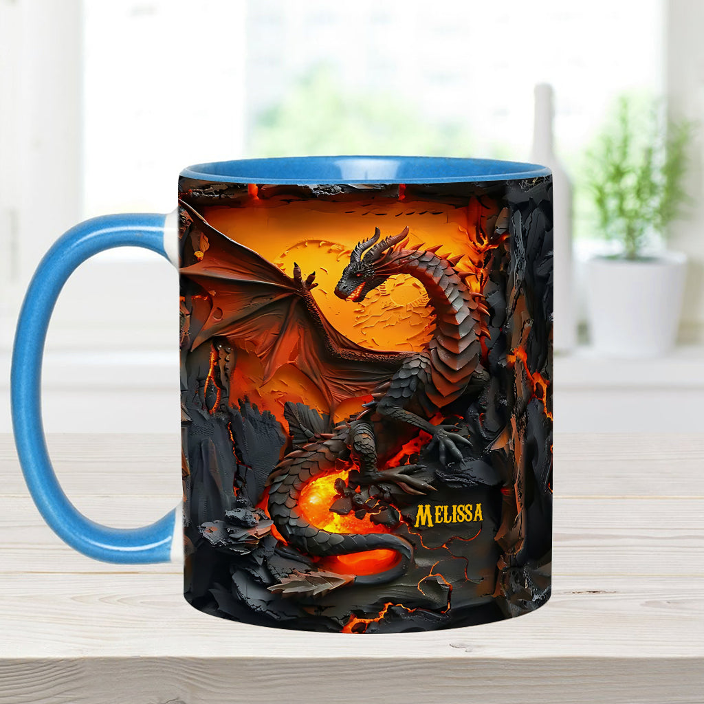 Love Dragons - Personalized Dragon Accent Mug