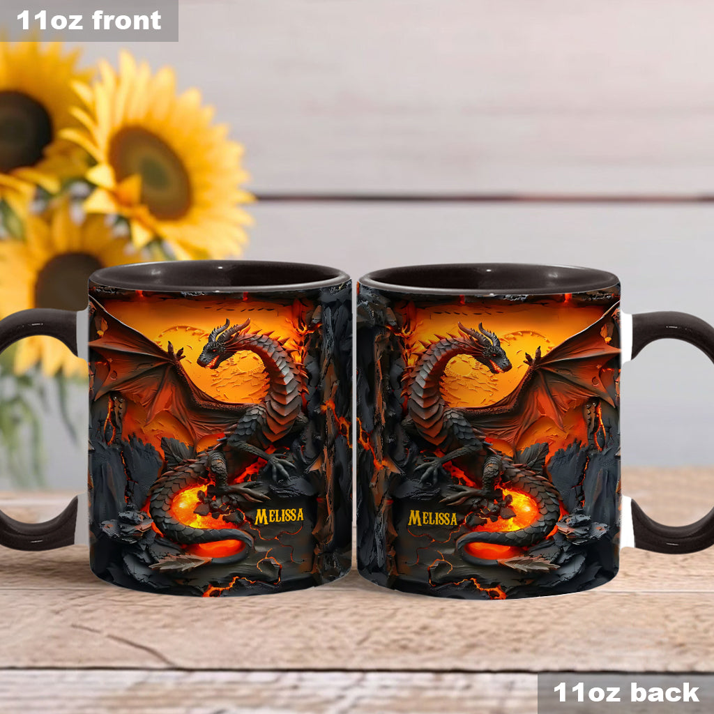 Love Dragons - Personalized Dragon Accent Mug