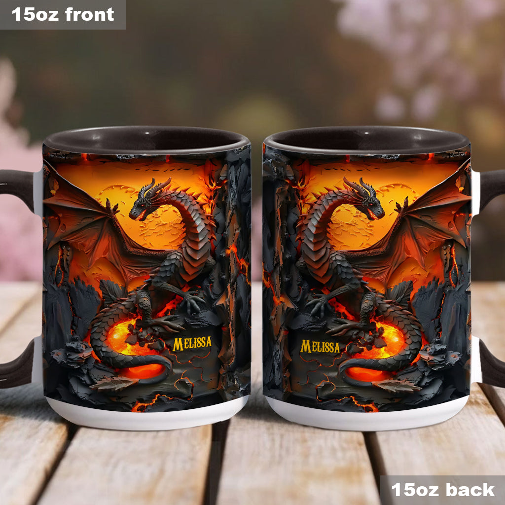 Love Dragons - Personalized Dragon Accent Mug