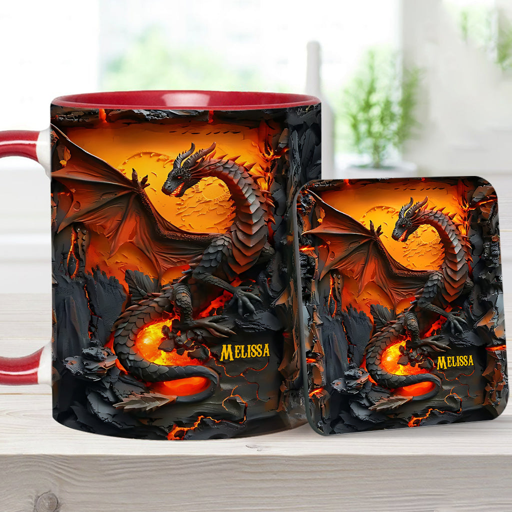 Love Dragons - Personalized Dragon Accent Mug