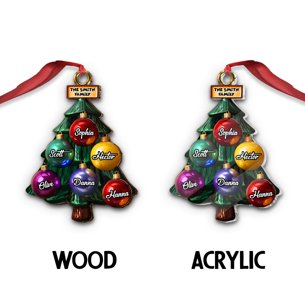 Family Tree - Personalized Family Ornament
