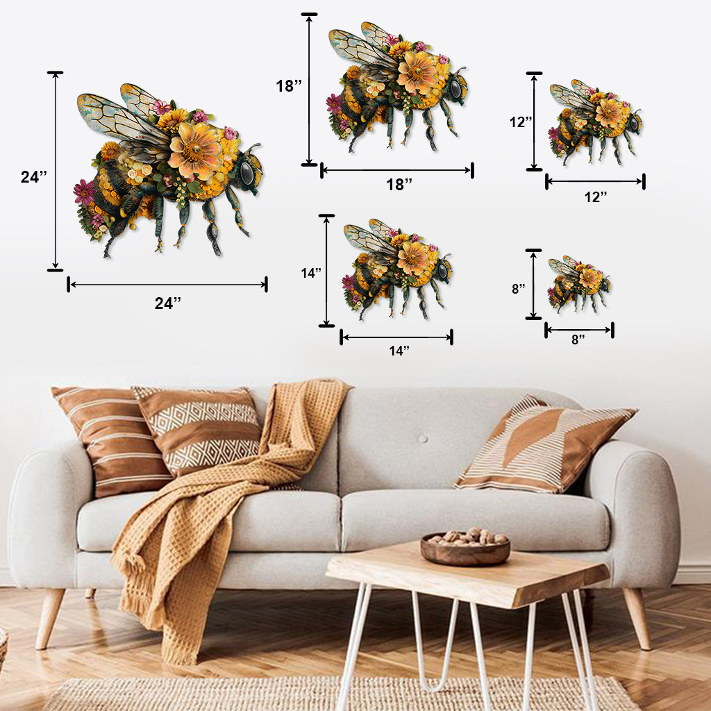 Stunning Garden Bee - Gardening Cut Metal Sign